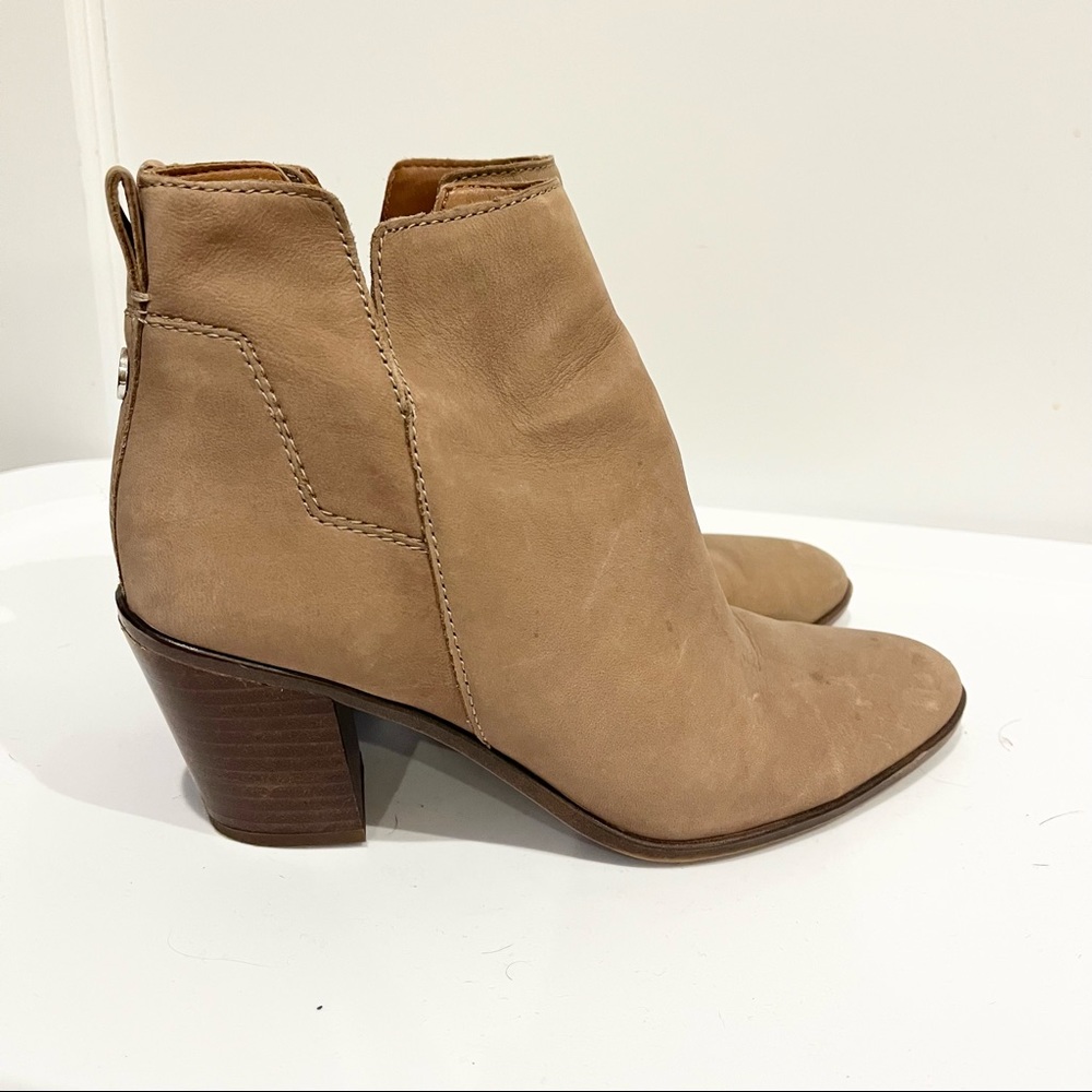 ⭐️ Franco Sarto Oreste Leather Ankle Booties 8